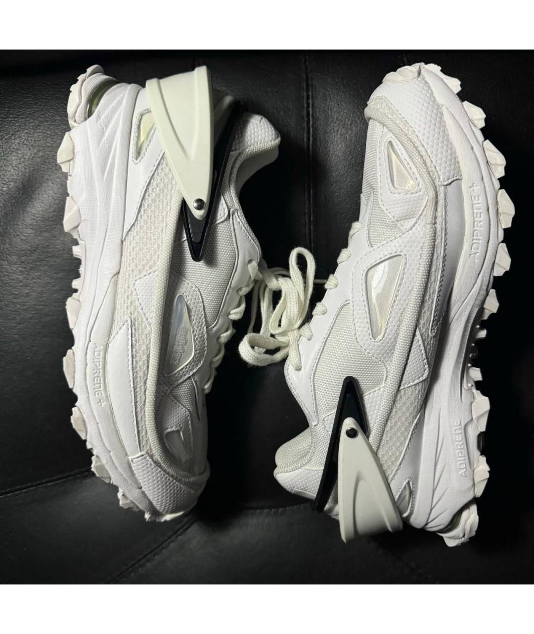 ADIDAS X RAF SIMONS Белые текстильные низкие кроссовки / кеды, фото 4