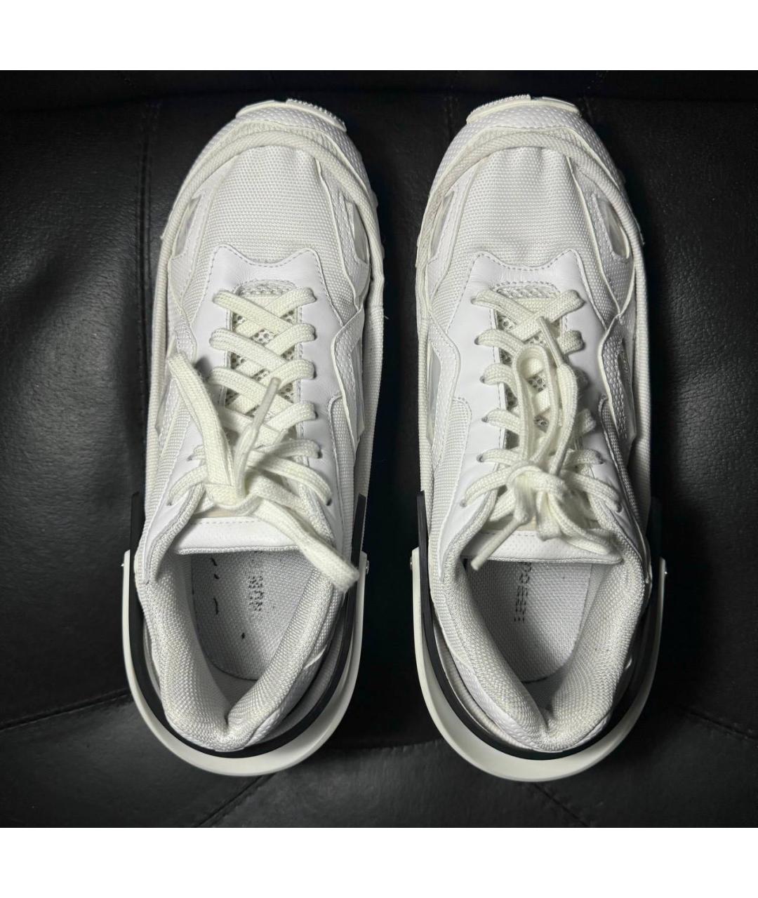 ADIDAS X RAF SIMONS Белые текстильные низкие кроссовки / кеды, фото 7