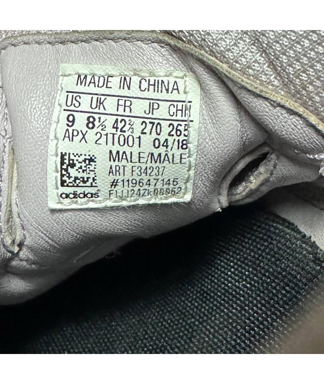 ADIDAS X RAF SIMONS Бежевые текстильные низкие кроссовки / кеды, фото 5