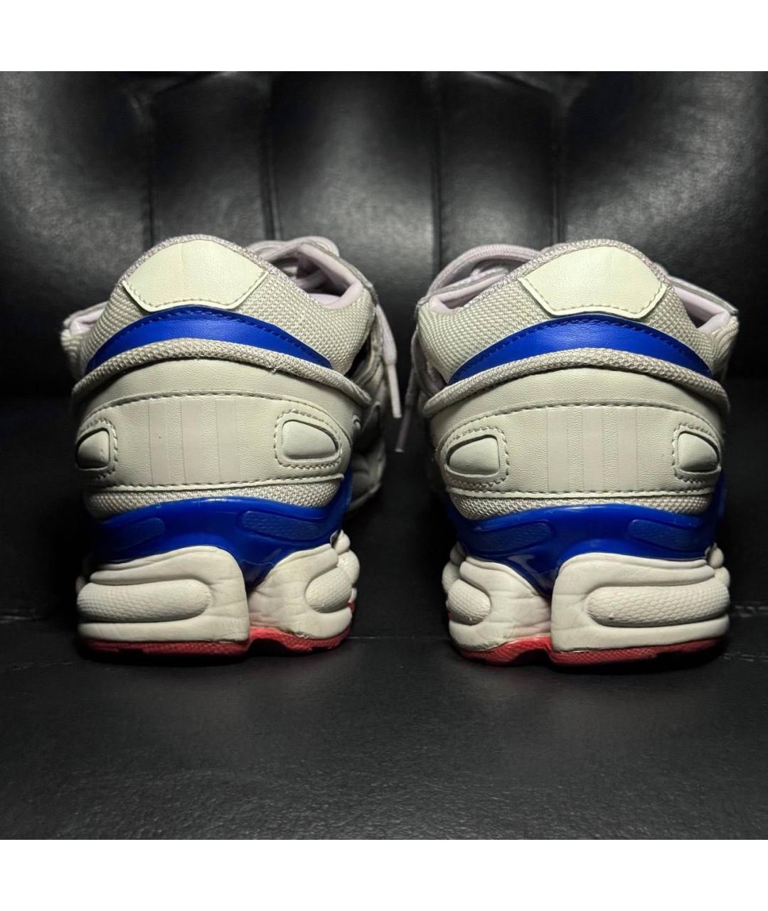 ADIDAS X RAF SIMONS Бежевые текстильные низкие кроссовки / кеды, фото 2