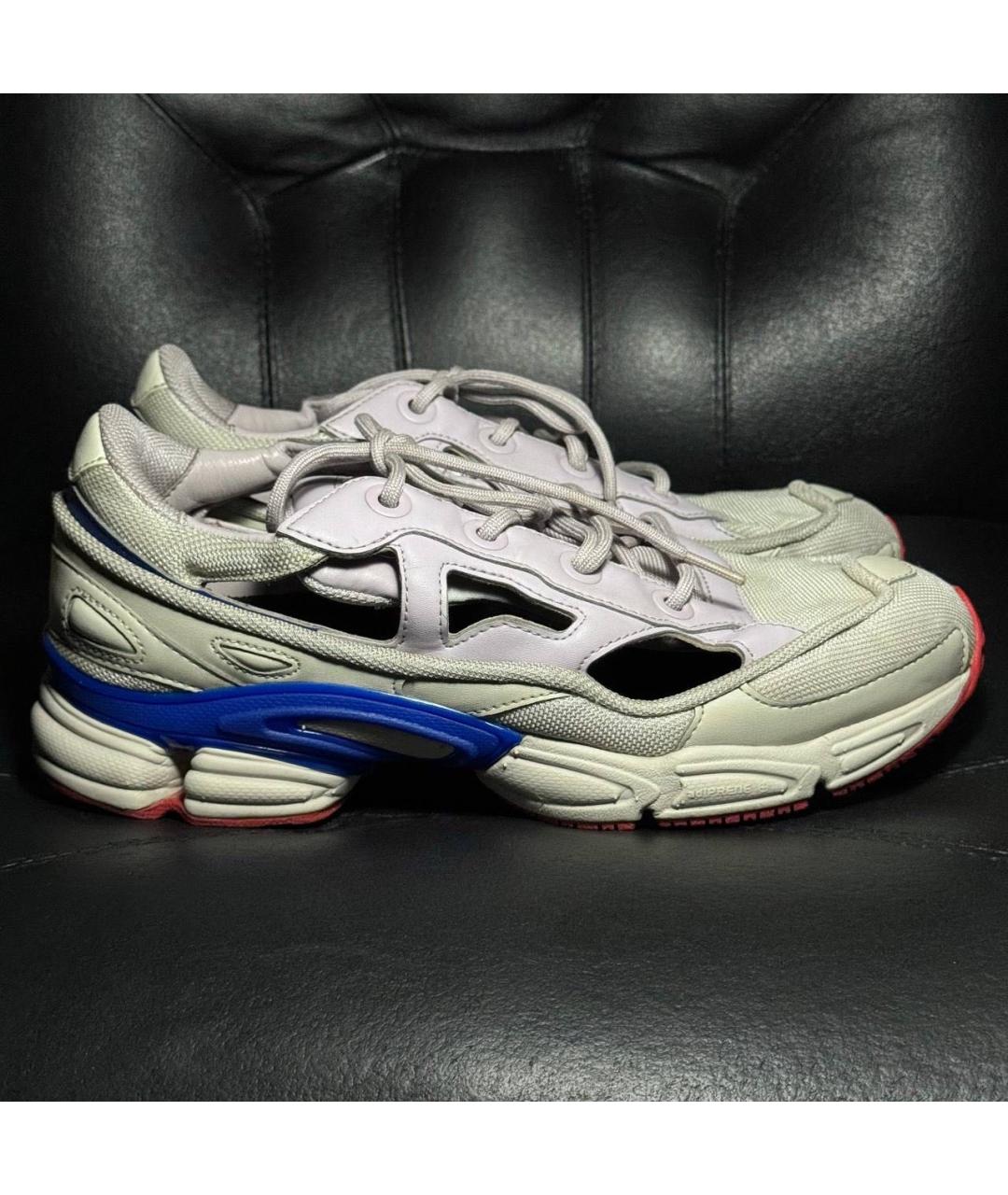 ADIDAS X RAF SIMONS Бежевые текстильные низкие кроссовки / кеды, фото 9