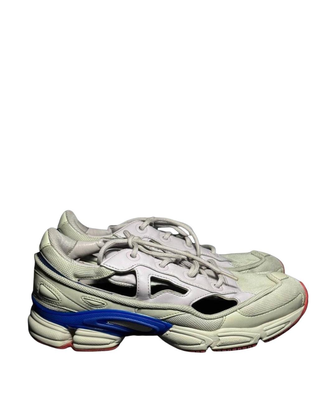 ADIDAS X RAF SIMONS Бежевые текстильные низкие кроссовки / кеды, фото 1