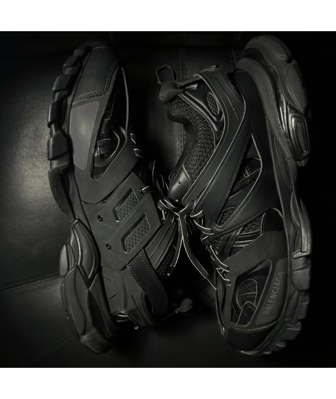 BALENCIAGA Черные текстильные низкие кроссовки / кеды, фото 5