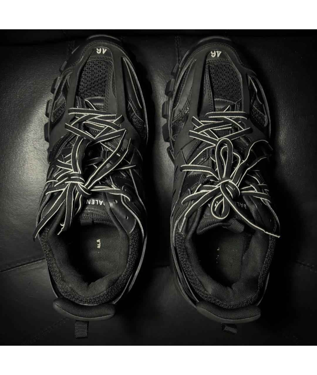 BALENCIAGA Черные текстильные низкие кроссовки / кеды, фото 6