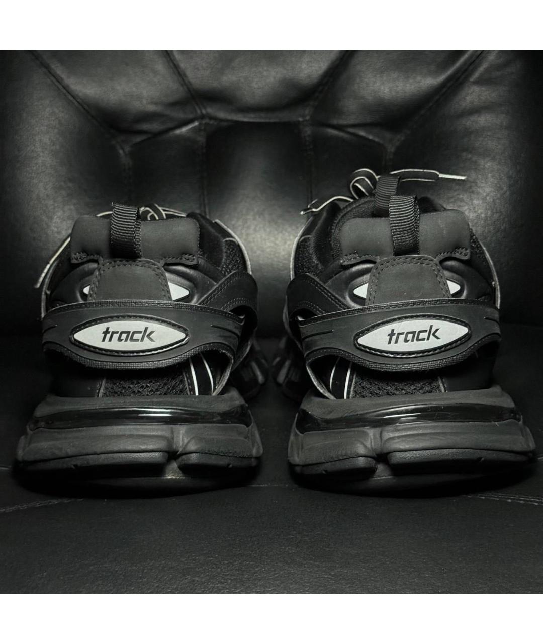 BALENCIAGA Черные текстильные низкие кроссовки / кеды, фото 2