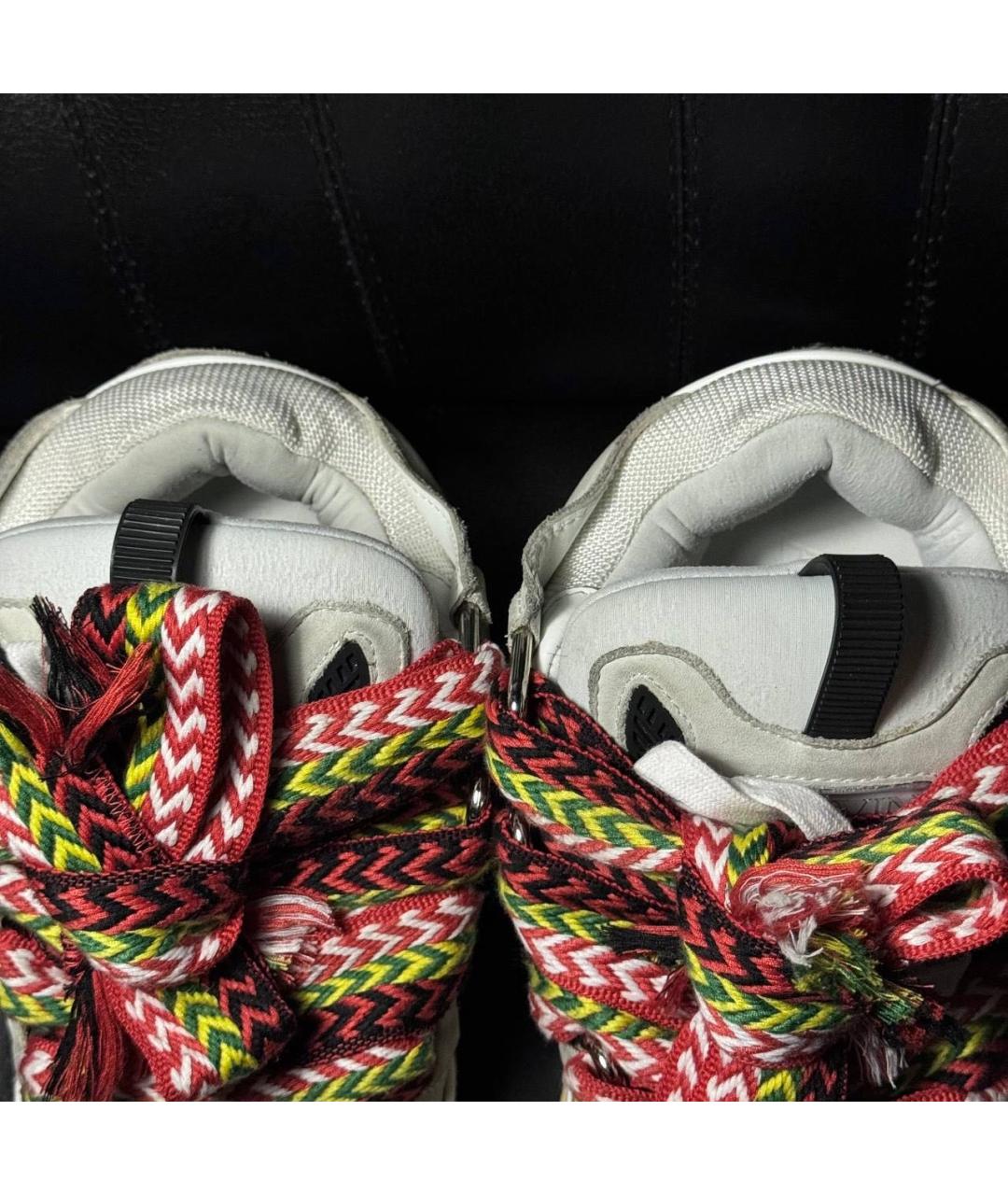 LANVIN Белые текстильные кроссовки, фото 8