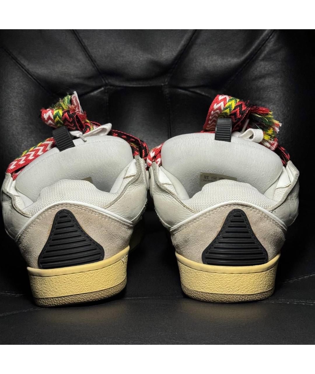 LANVIN Белые текстильные кроссовки, фото 2