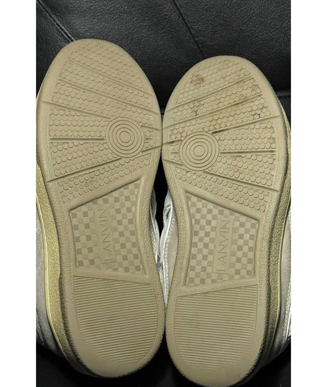 LANVIN Белые текстильные кроссовки, фото 7