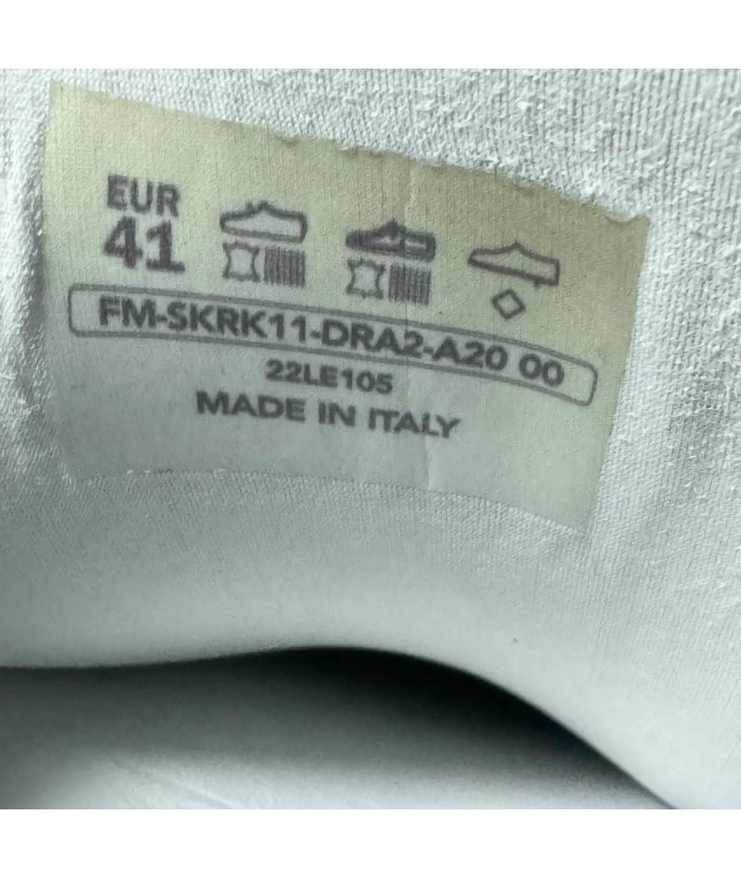 LANVIN Белые текстильные кроссовки, фото 5