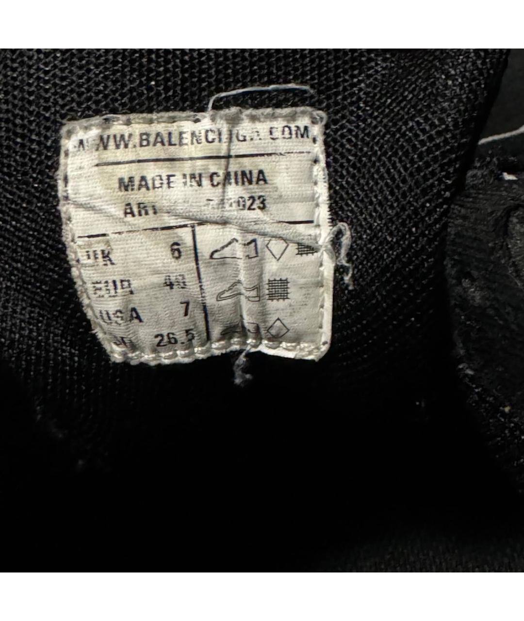 BALENCIAGA Черные текстильные кроссовки, фото 5