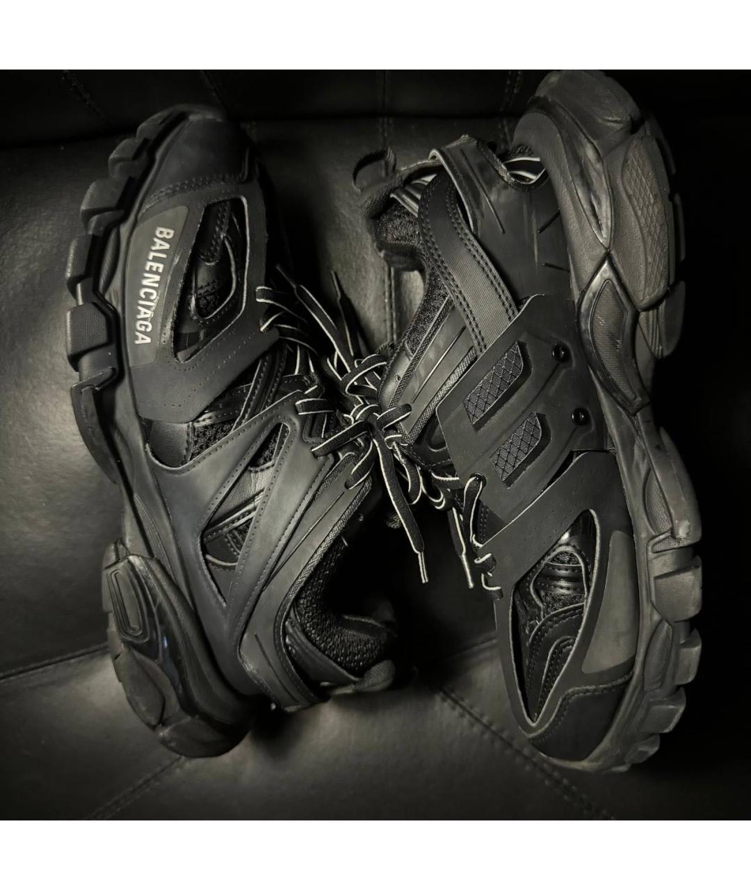 BALENCIAGA Черные текстильные кроссовки, фото 3