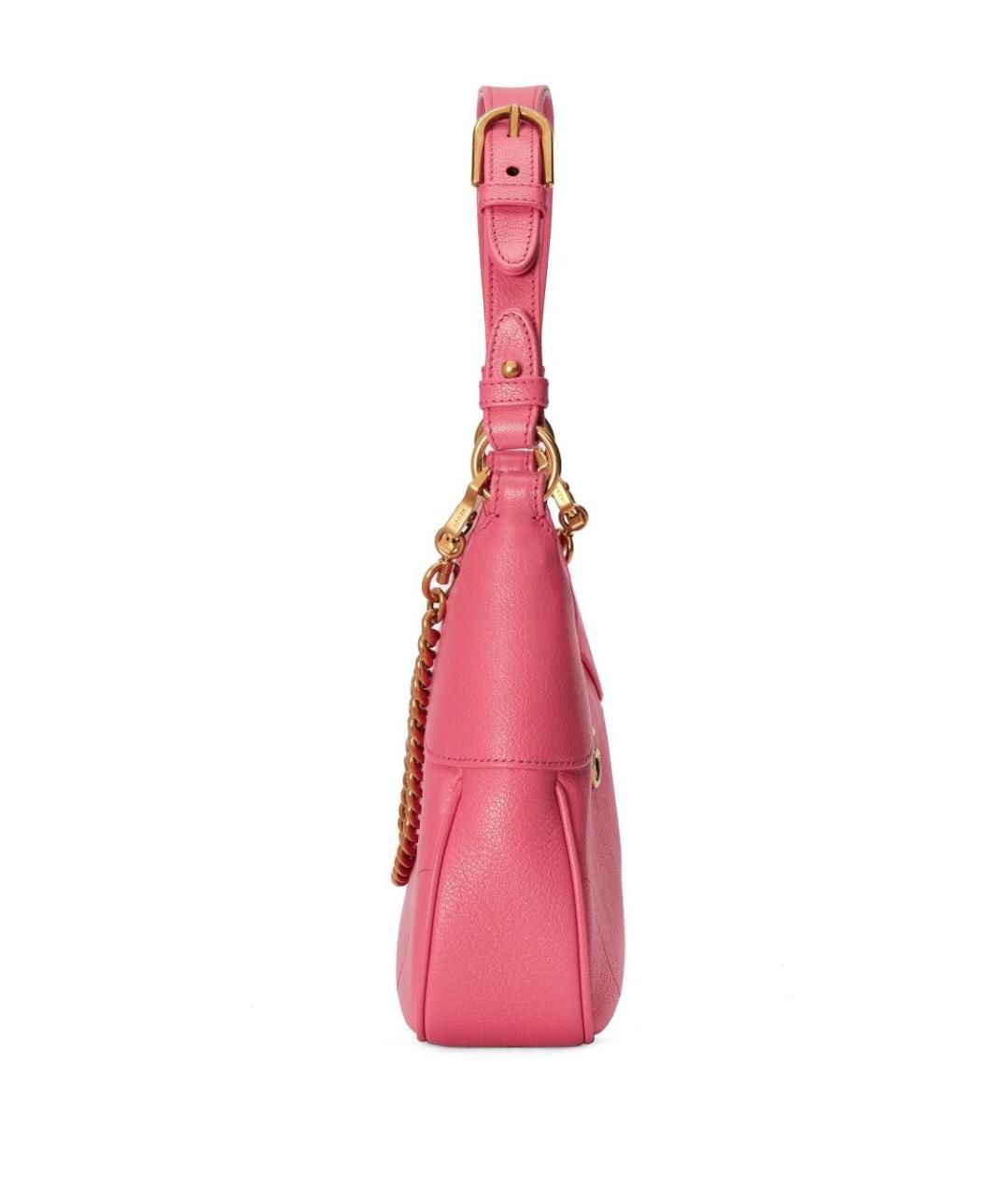 GUCCI Розовая кожаная сумка через плечо, фото 4