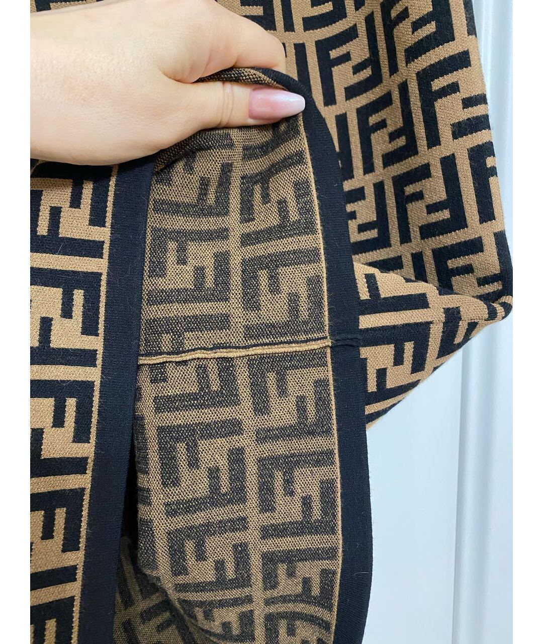 FENDI Коричневая вискозная юбка миди, фото 5