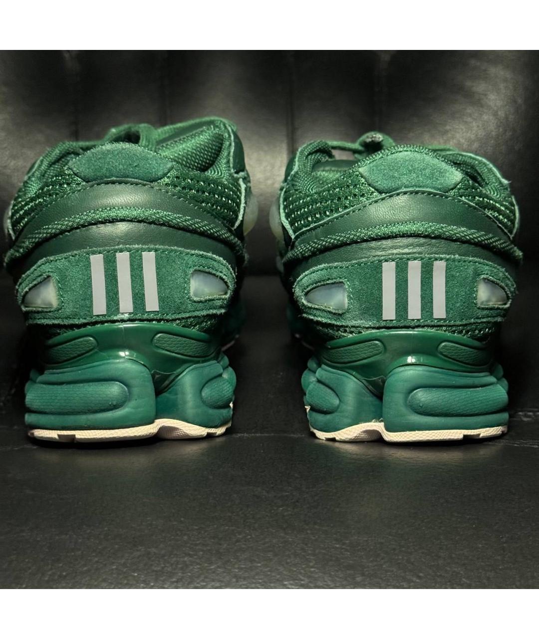 ADIDAS X RAF SIMONS Зеленые текстильные низкие кроссовки / кеды, фото 2