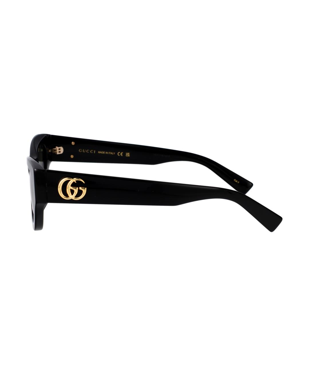 GUCCI Черные пластиковые солнцезащитные очки, фото 3