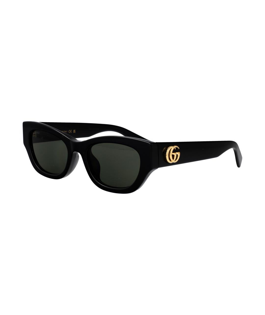 GUCCI Черные пластиковые солнцезащитные очки, фото 2