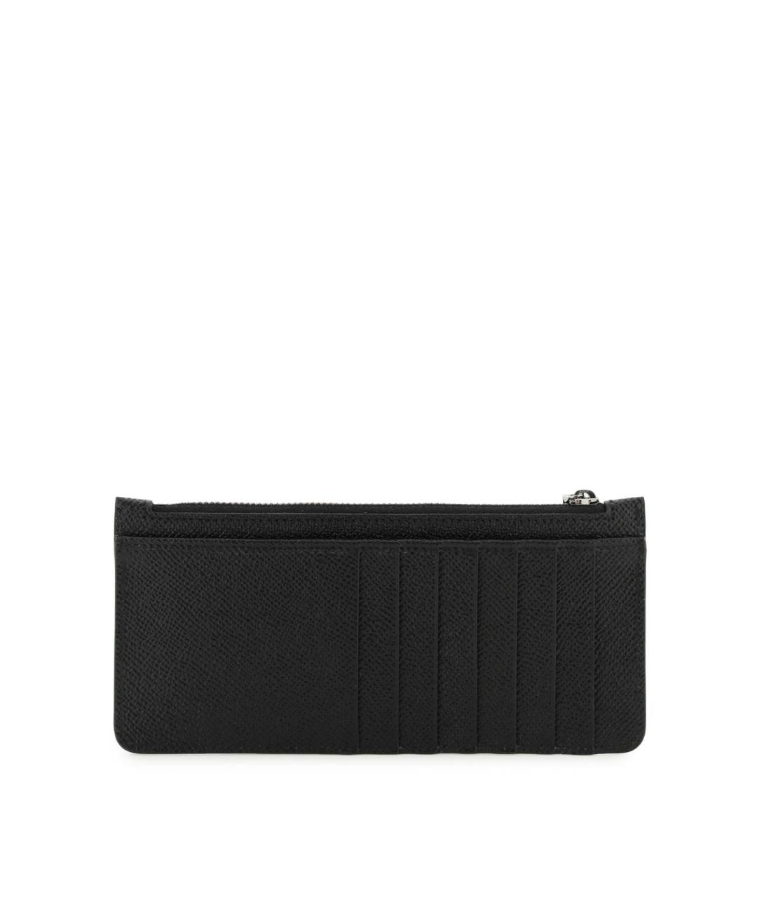 DOLCE&GABBANA Черный кожаный кошелек, фото 4
