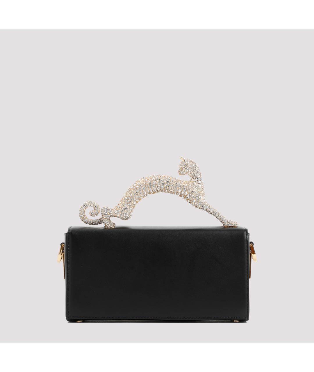 LANVIN Черная кожаная сумка через плечо, фото 2