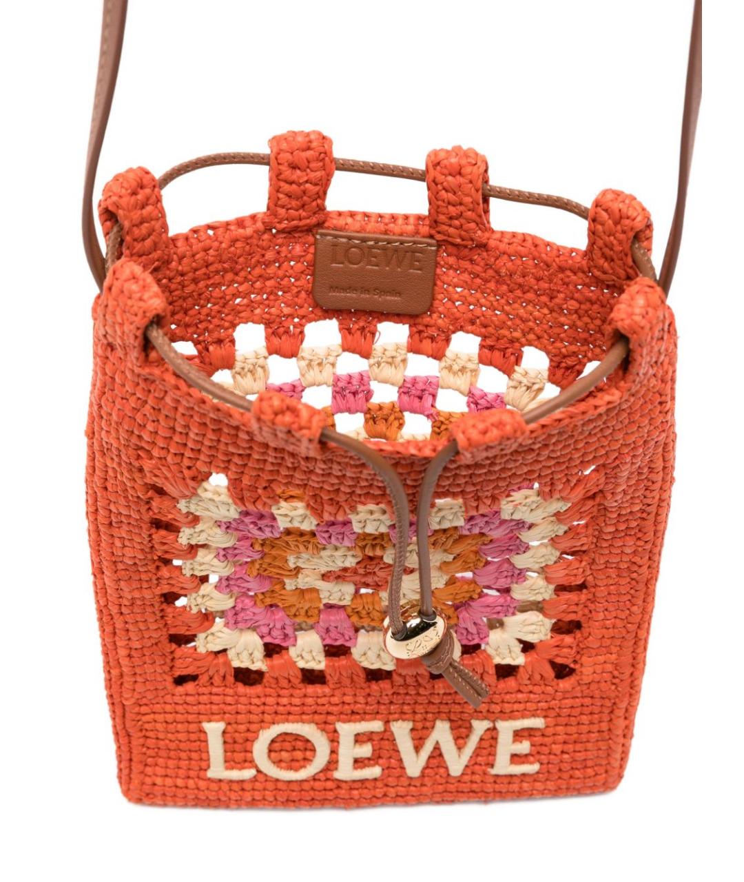 LOEWE Оранжевая сумка через плечо, фото 4