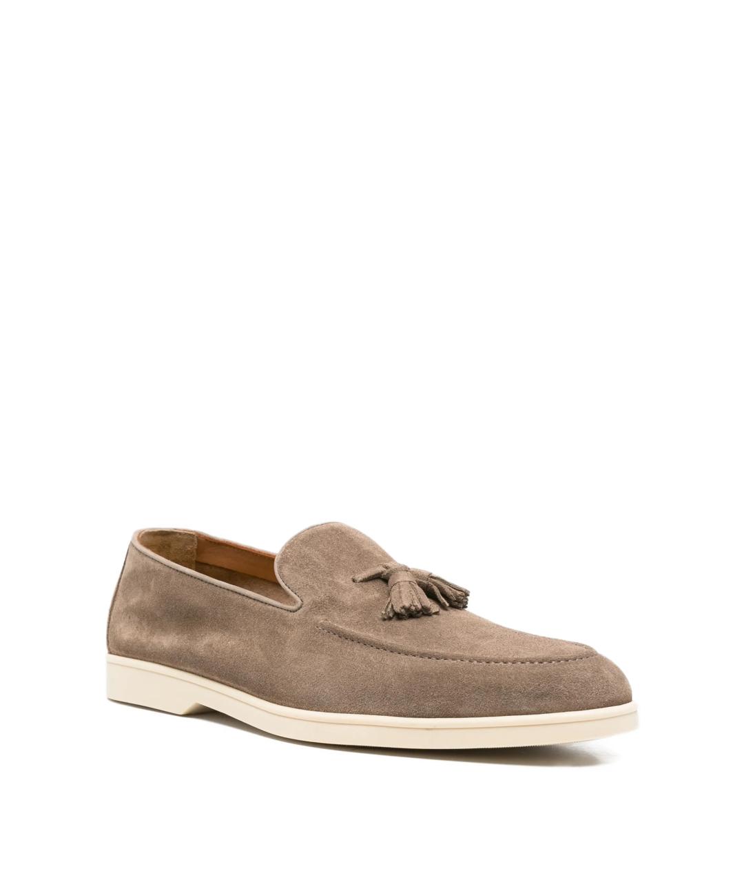 DOUCAL'S Коричневые замшевые лоферы, фото 2