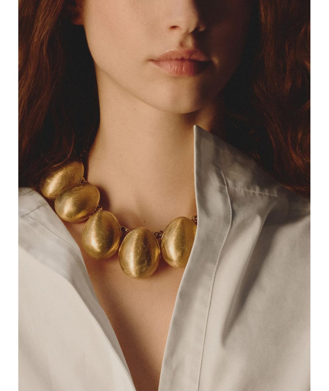 JACQUEMUS Золотая металлическая цепочка, фото 2