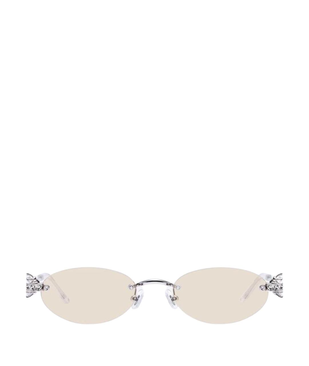 GENTLE MONSTER Серебряные металлические солнцезащитные очки, фото 1