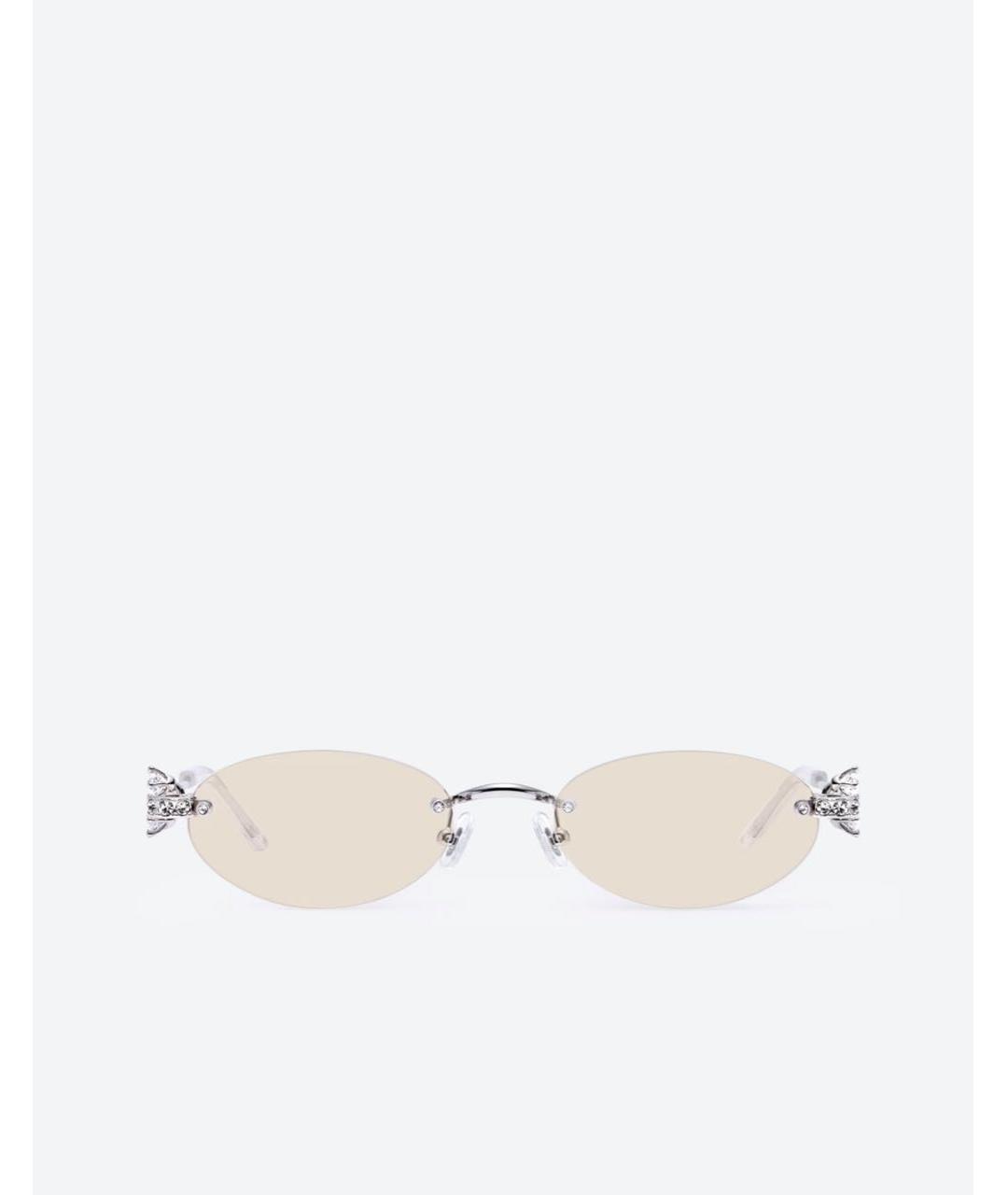 GENTLE MONSTER Серебряные металлические солнцезащитные очки, фото 7