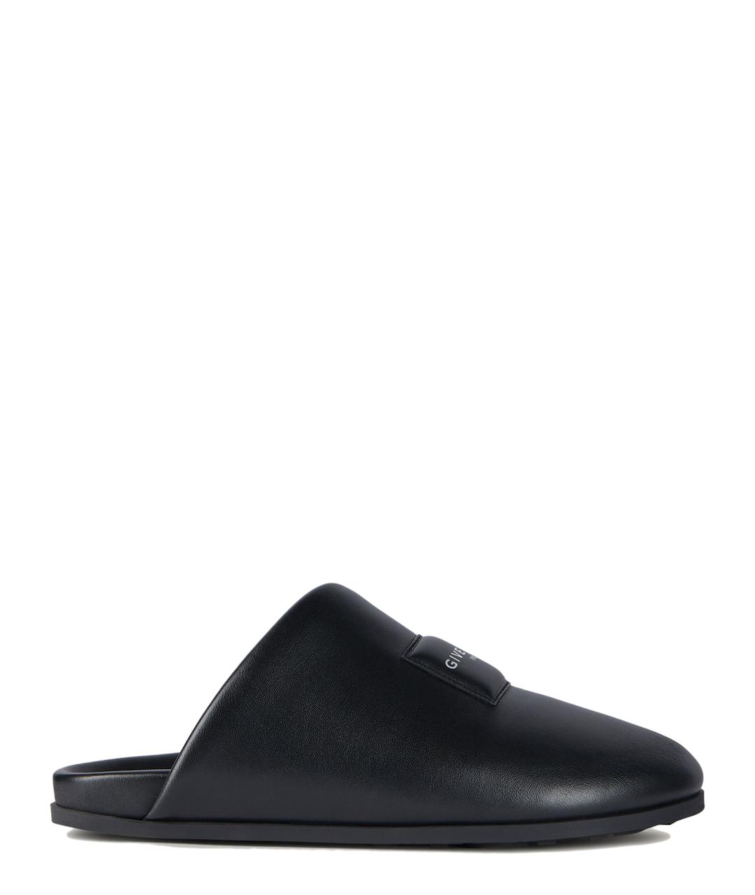 GIVENCHY Черные кожаные сандалии, фото 1