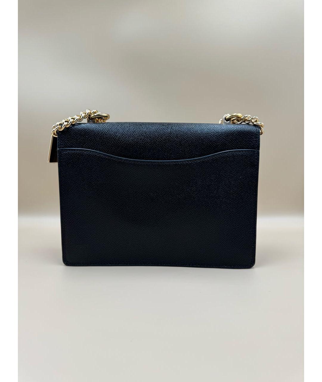 COACH Черная кожаная сумка через плечо, фото 2