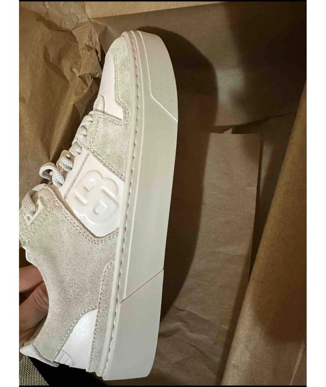 HUGO BOSS Бежевые замшевые кеды, фото 6