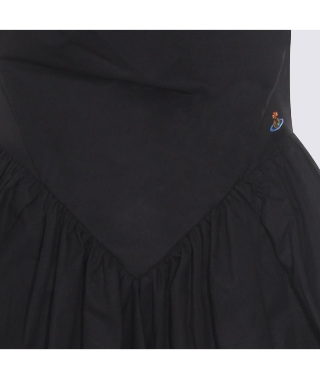 VIVIENNE WESTWOOD Черное хлопковое платье, фото 3