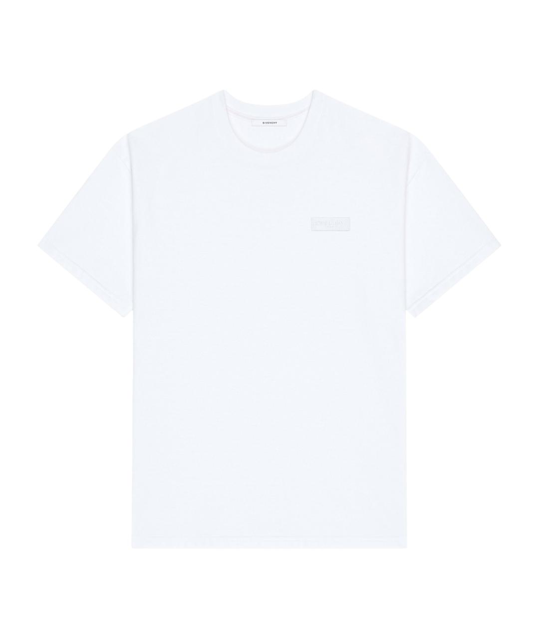GIVENCHY Белая хлопковая футболка, фото 1