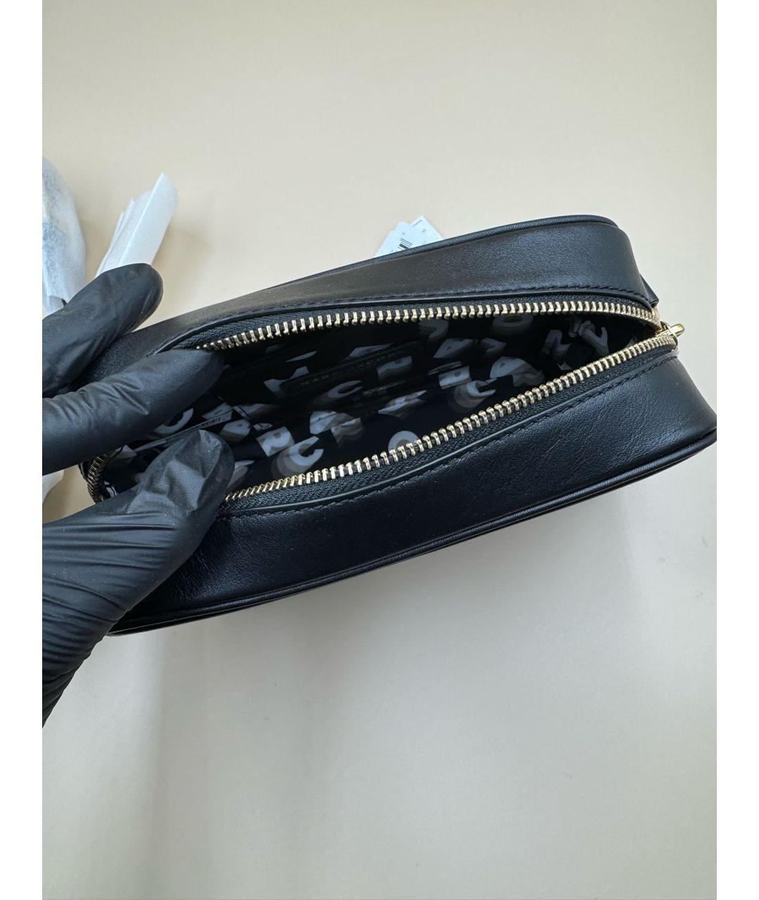 MARC JACOBS Черная кожаная сумка через плечо, фото 6