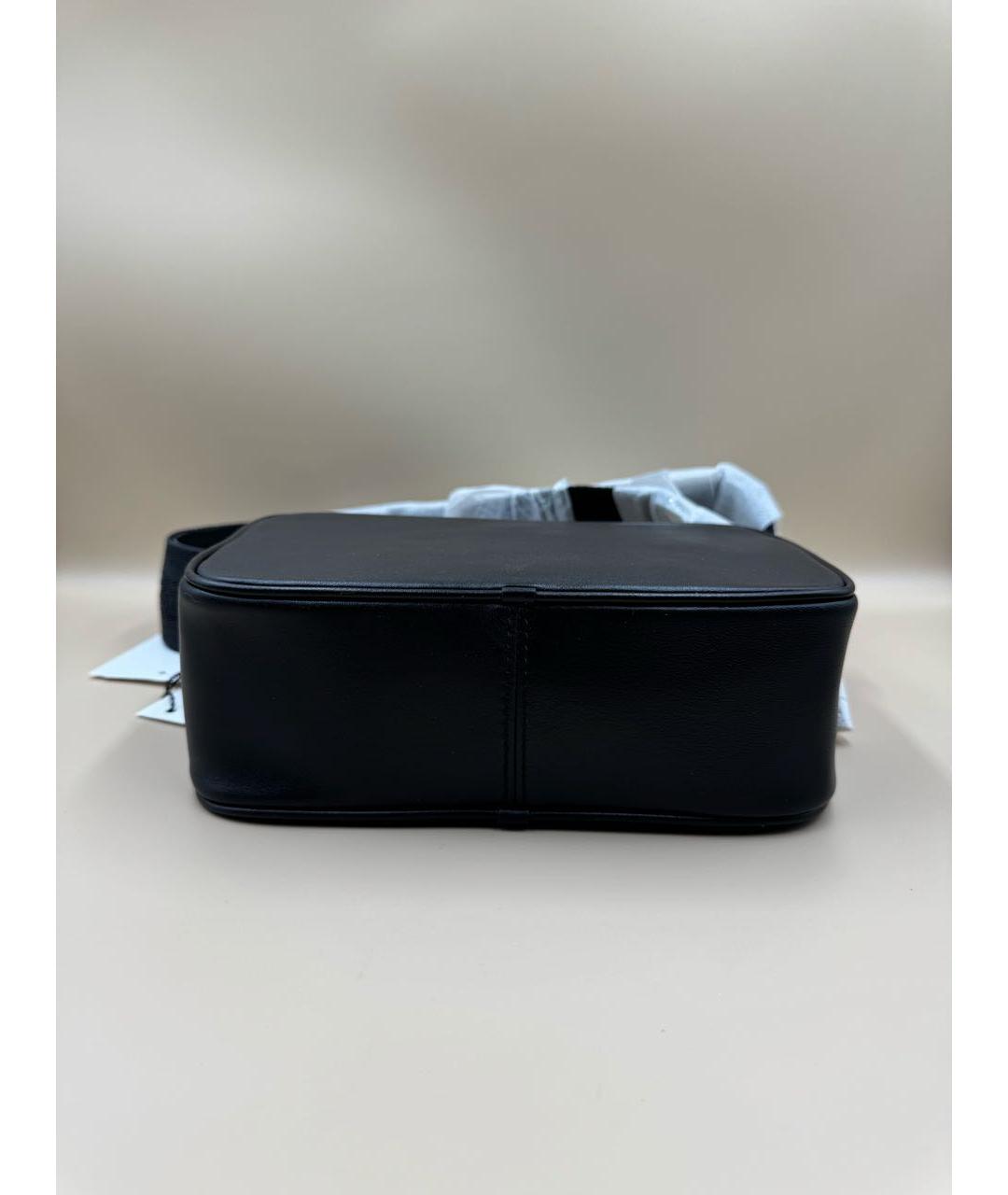 MARC JACOBS Черная кожаная сумка через плечо, фото 5