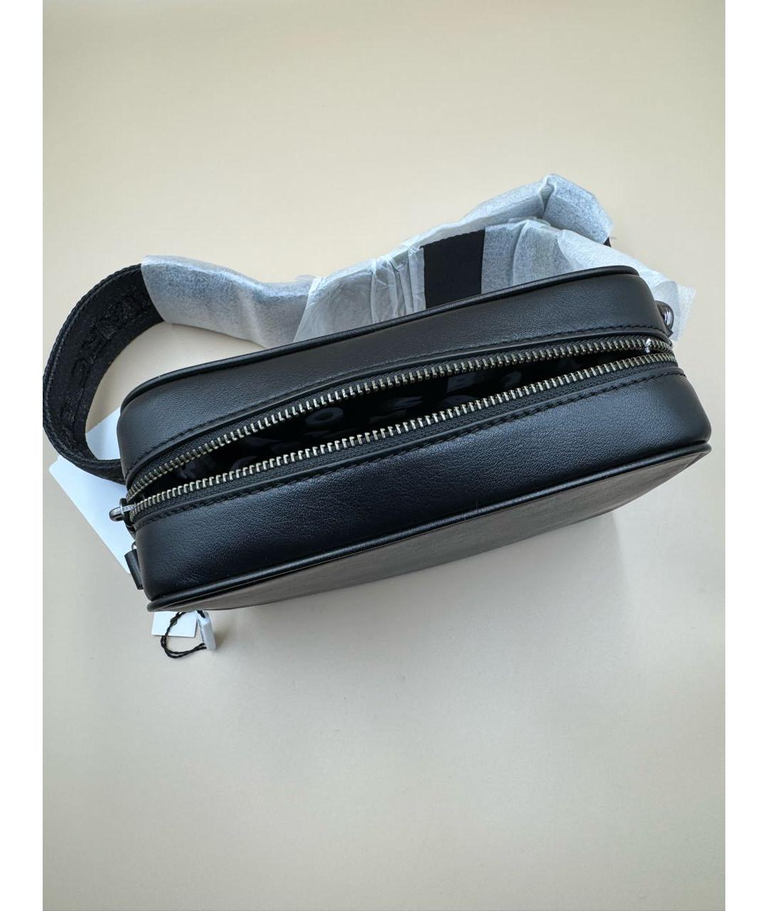 MARC JACOBS Черная кожаная сумка через плечо, фото 7