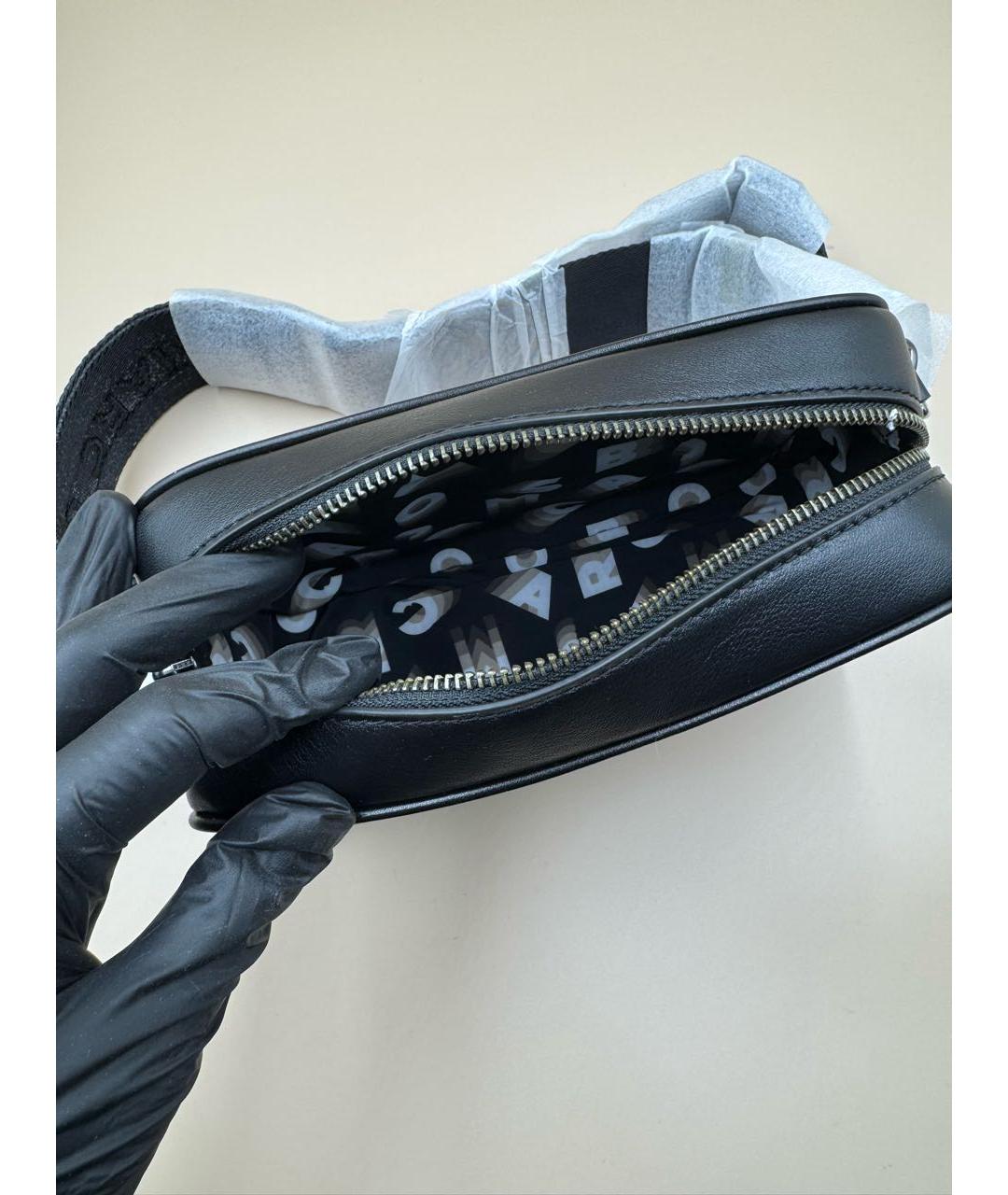 MARC JACOBS Черная кожаная сумка через плечо, фото 6