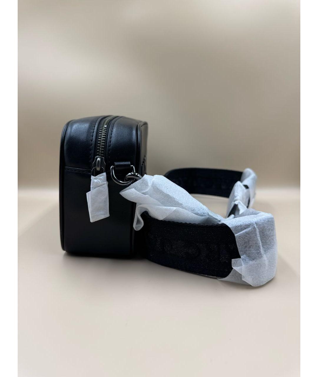 MARC JACOBS Черная кожаная сумка через плечо, фото 4