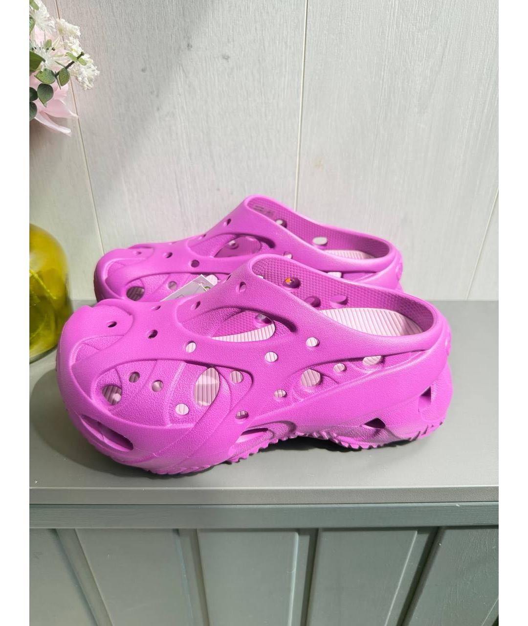 CROCS Фуксия резиновые сабо, фото 5