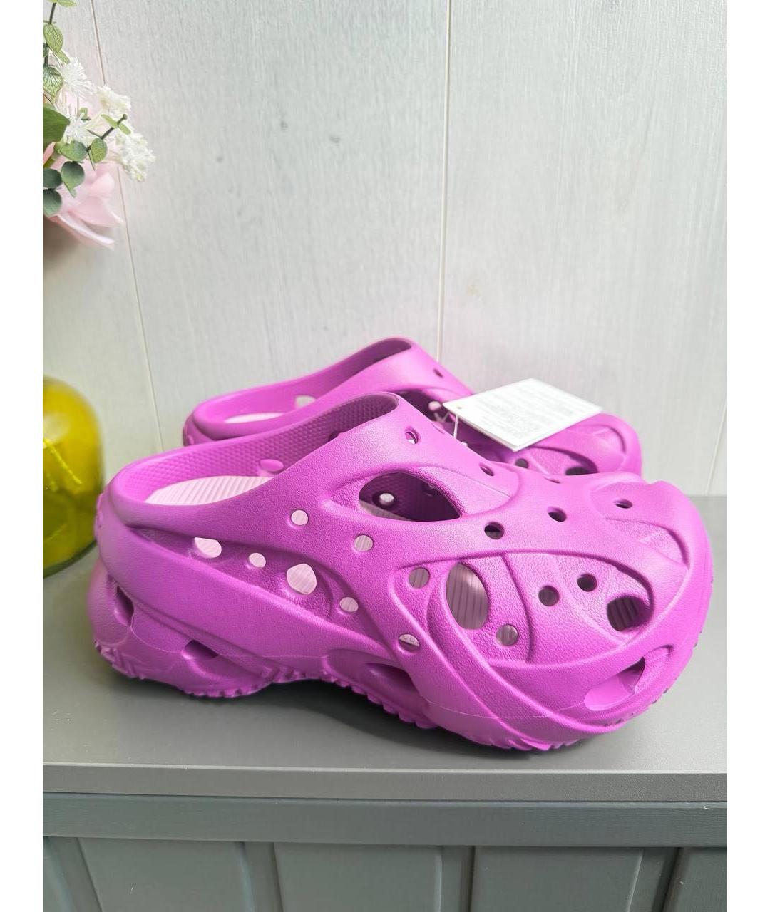 CROCS Фуксия резиновые сабо, фото 3