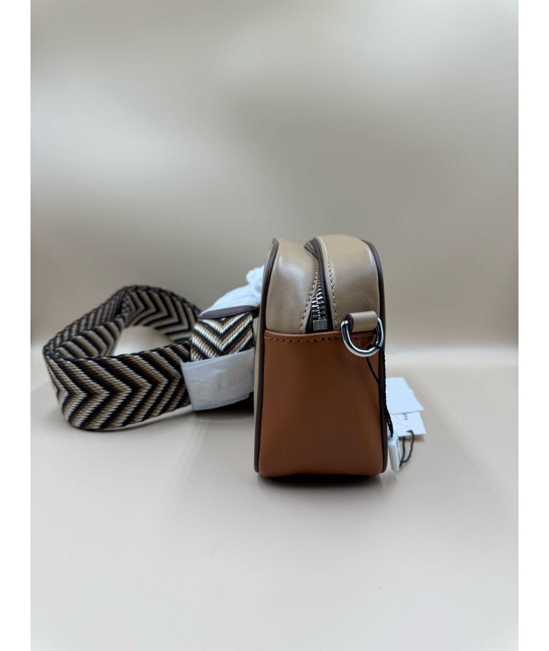 MARC JACOBS Коричневая кожаная сумка через плечо, фото 3