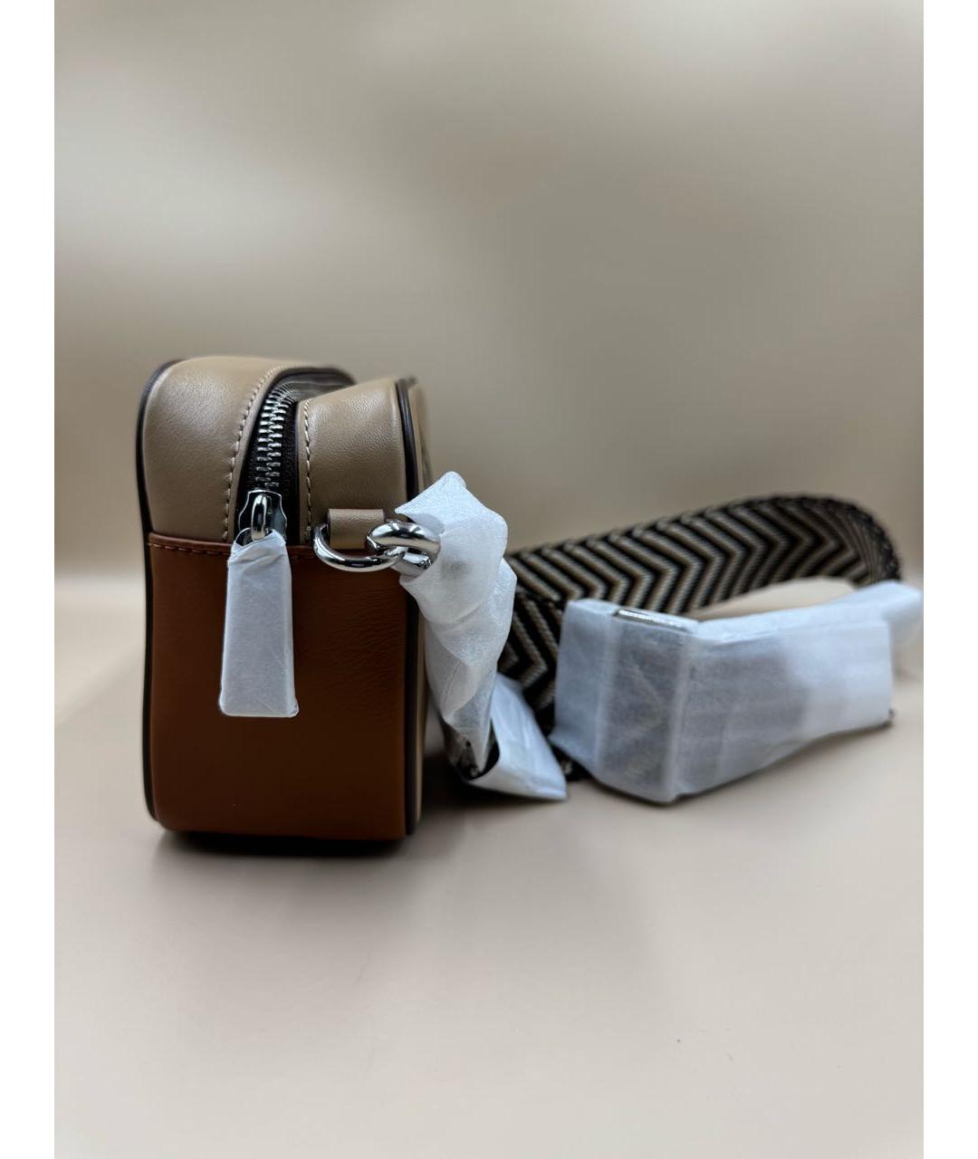 MARC JACOBS Коричневая кожаная сумка через плечо, фото 4