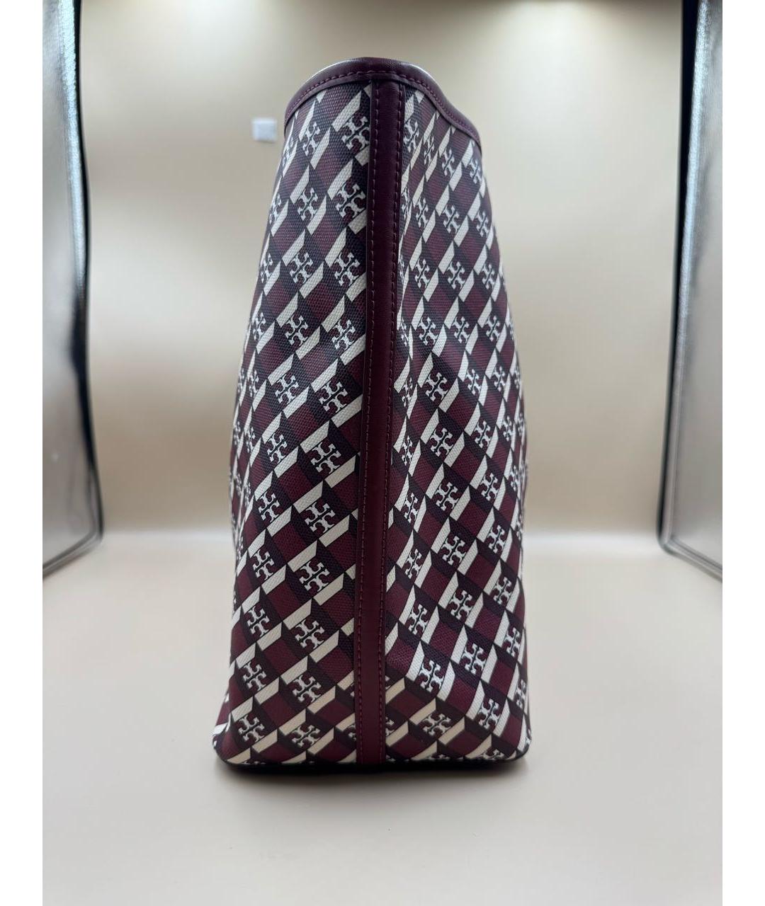 TORY BURCH Красная кожаная сумка тоут, фото 4