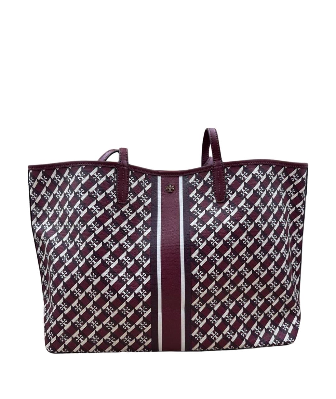 TORY BURCH Красная кожаная сумка тоут, фото 1