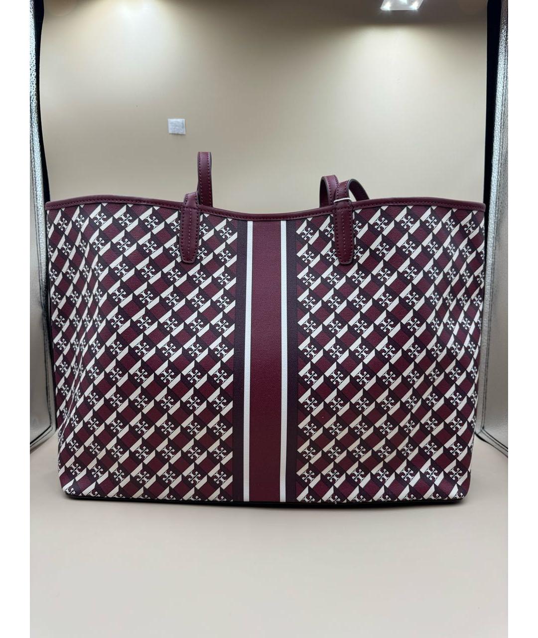 TORY BURCH Красная кожаная сумка тоут, фото 2