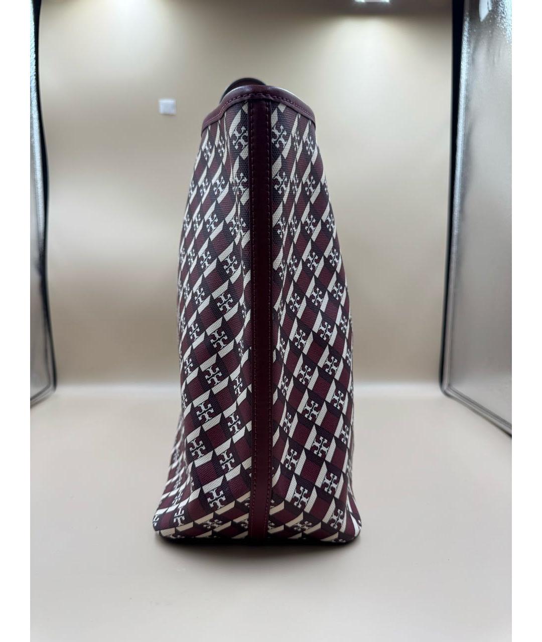 TORY BURCH Красная кожаная сумка тоут, фото 3