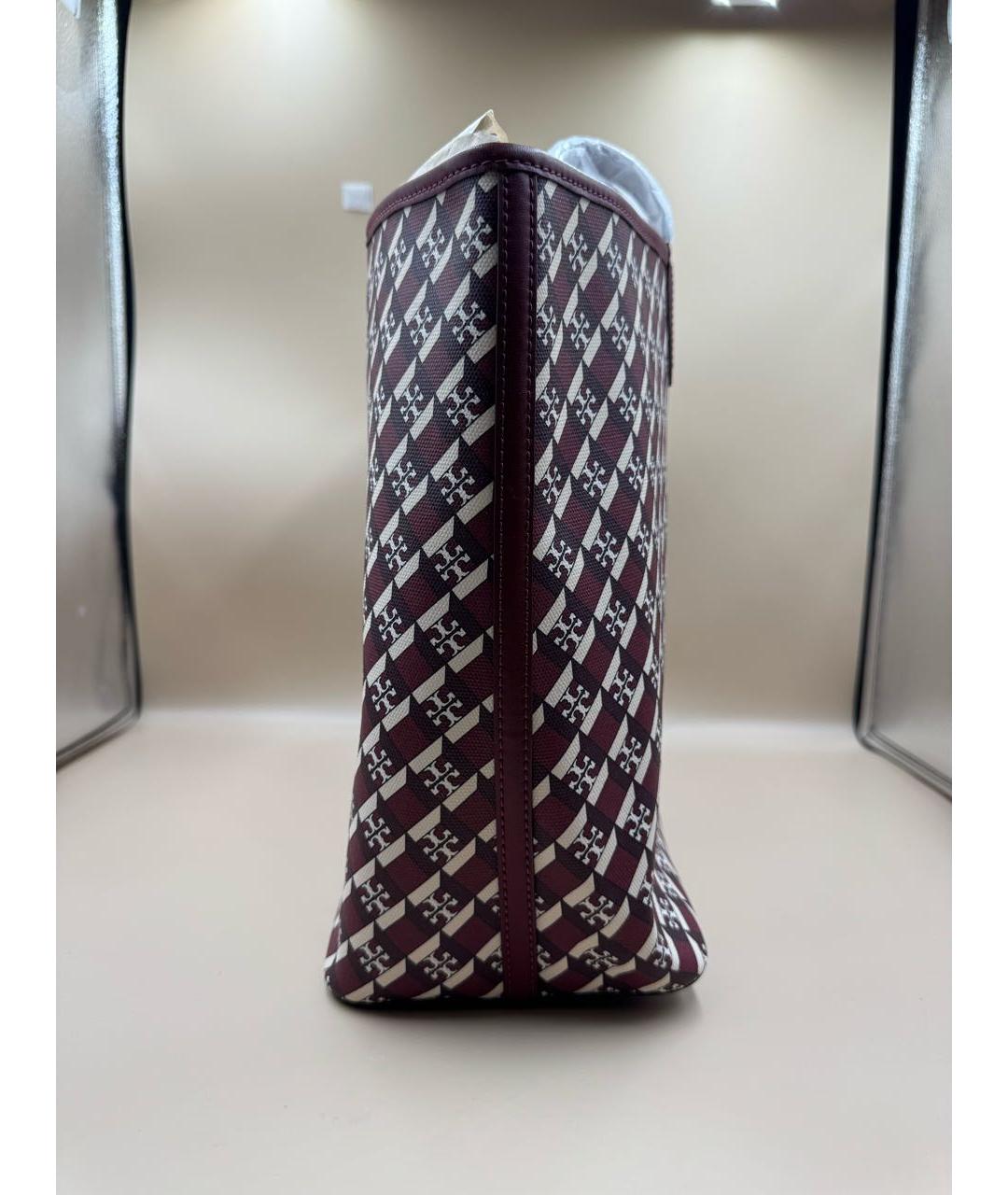 TORY BURCH Красная кожаная сумка тоут, фото 4