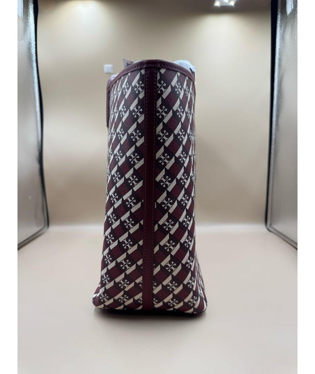 TORY BURCH Красная кожаная сумка тоут, фото 3