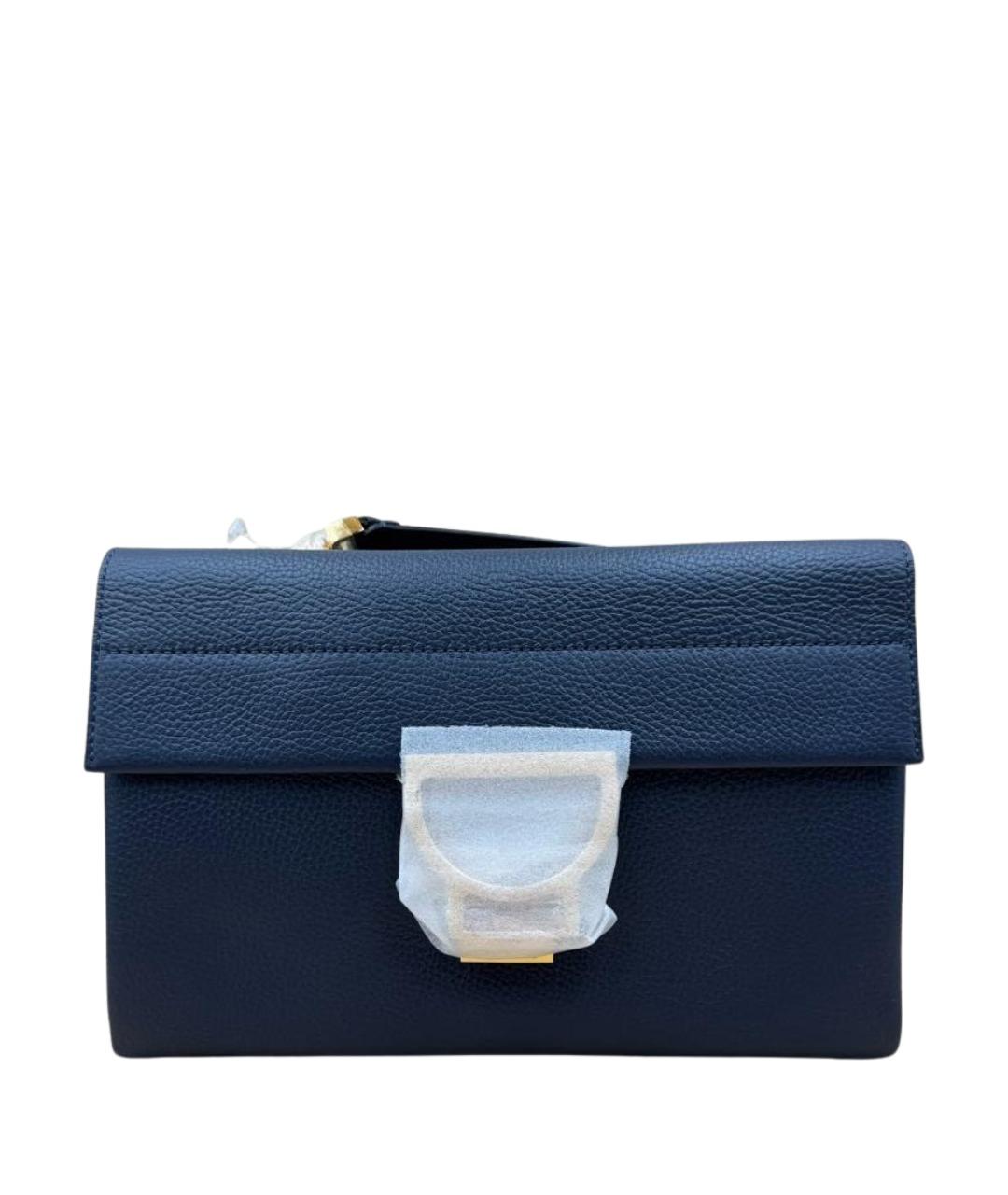 COCCINELLE Темно-синяя кожаная сумка через плечо, фото 1