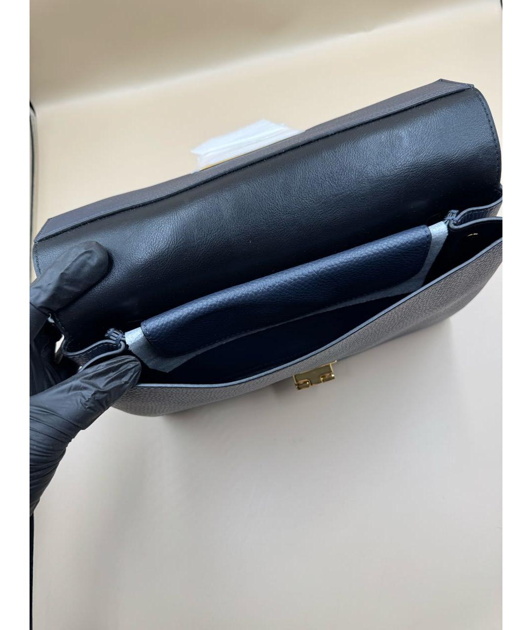 COCCINELLE Темно-синяя кожаная сумка через плечо, фото 6