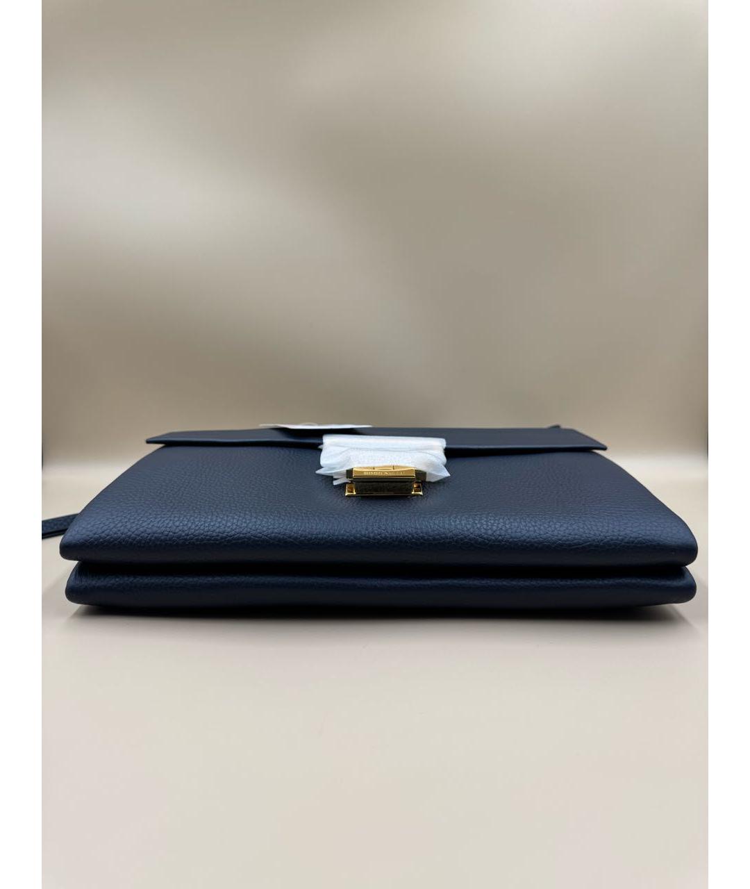 COCCINELLE Темно-синяя кожаная сумка через плечо, фото 5